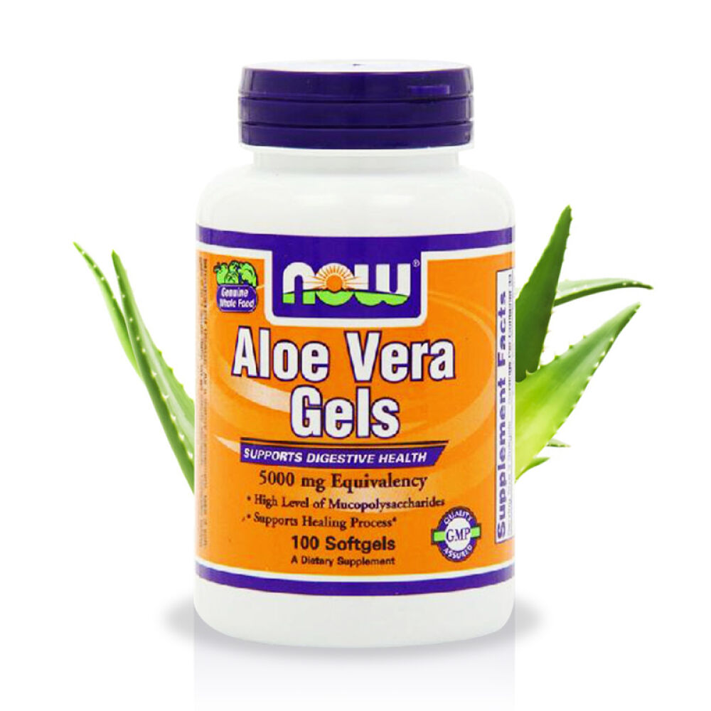 美国直邮NowFoods诺奥芦荟软胶囊100粒1瓶
