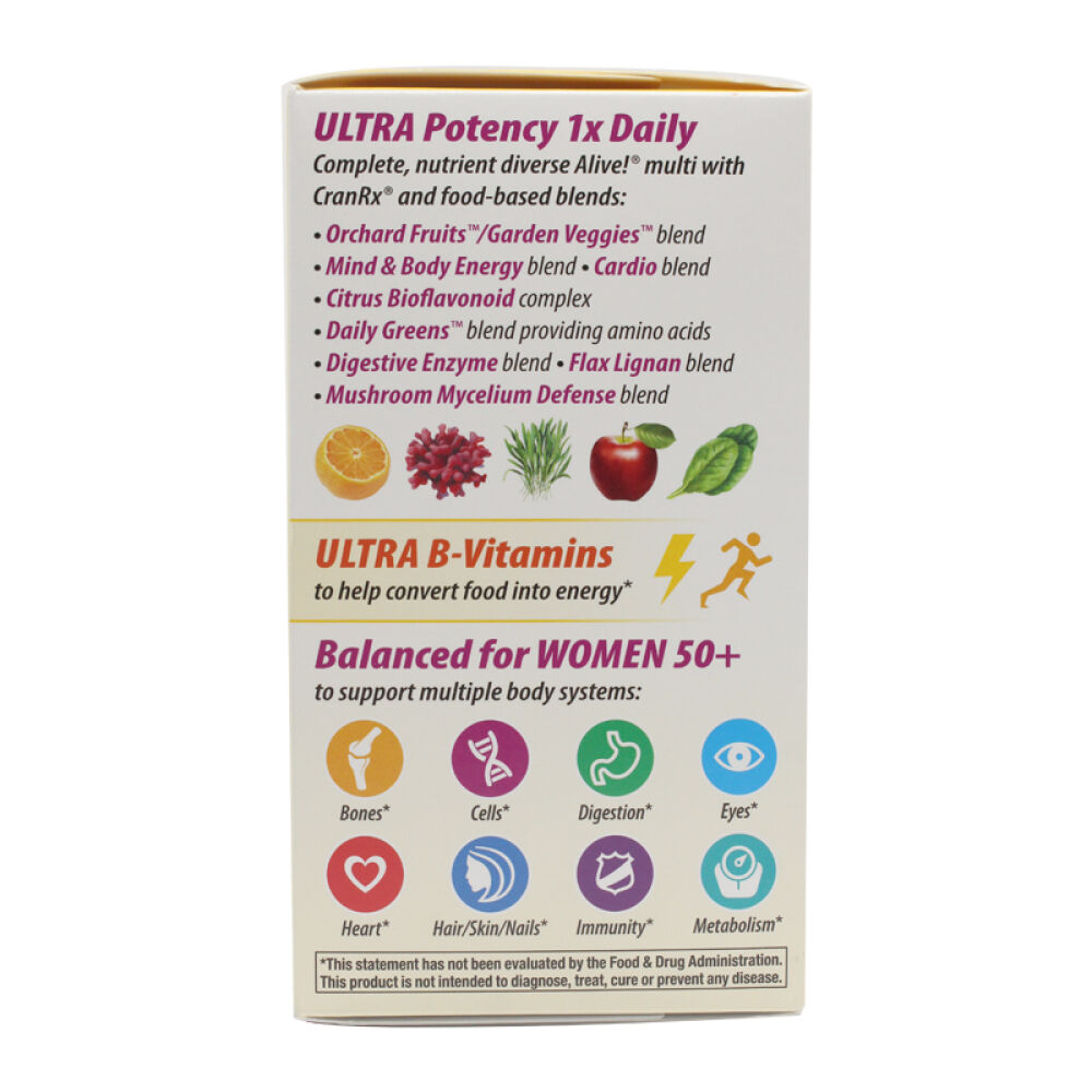 【Fit】美国Nature’sWayAlive50岁中老年女性复合维生素矿物质2瓶