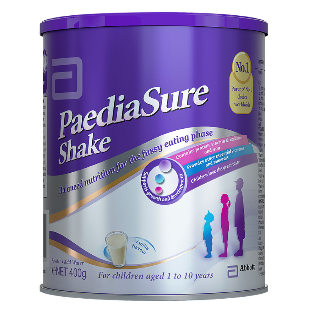 自营雅培(Abbott)奶粉英国版小安素营养粉香草味新加坡原装400g1-10岁