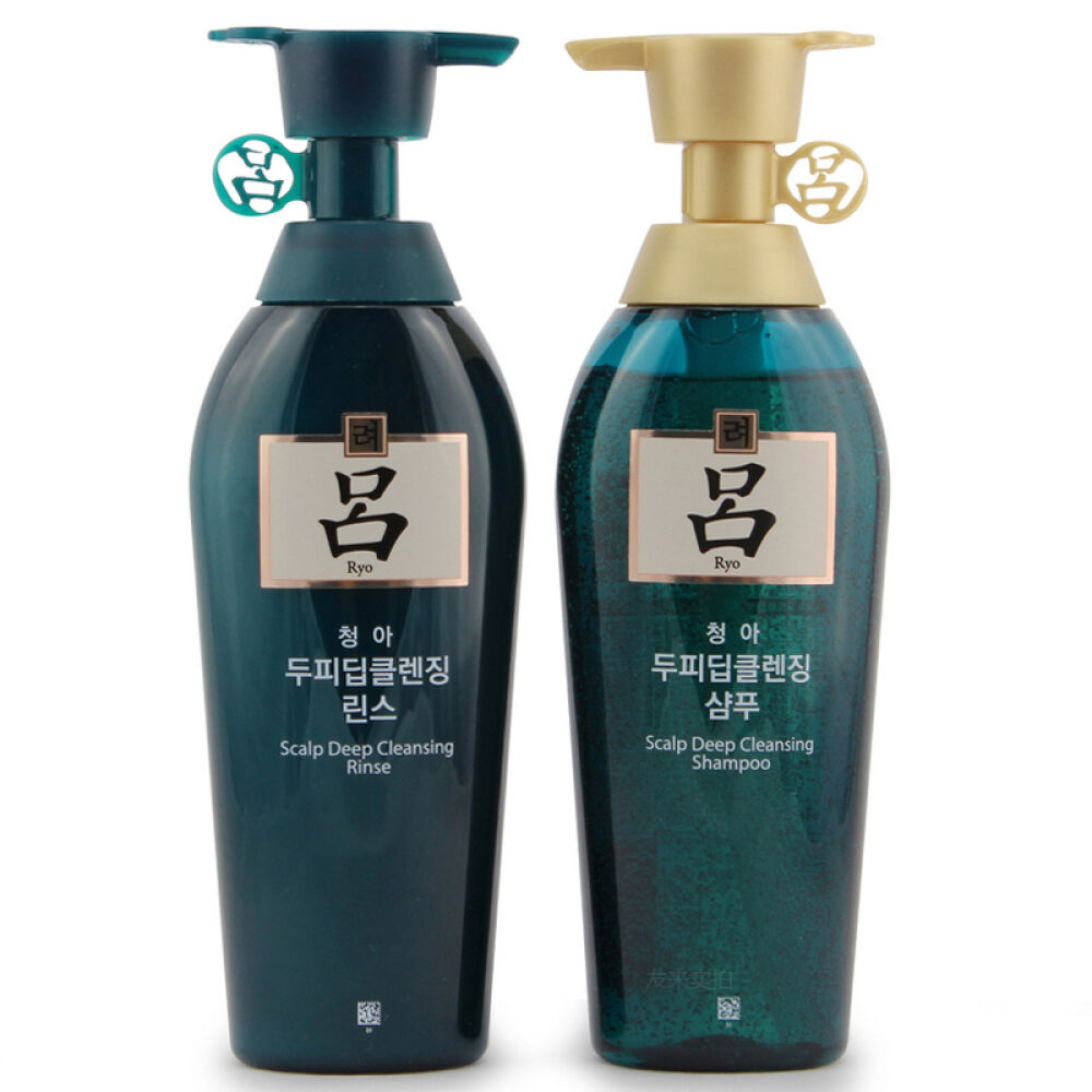 【保证品质】韩国amore爱茉莉绿吕洗发水400ml 护发素400ml