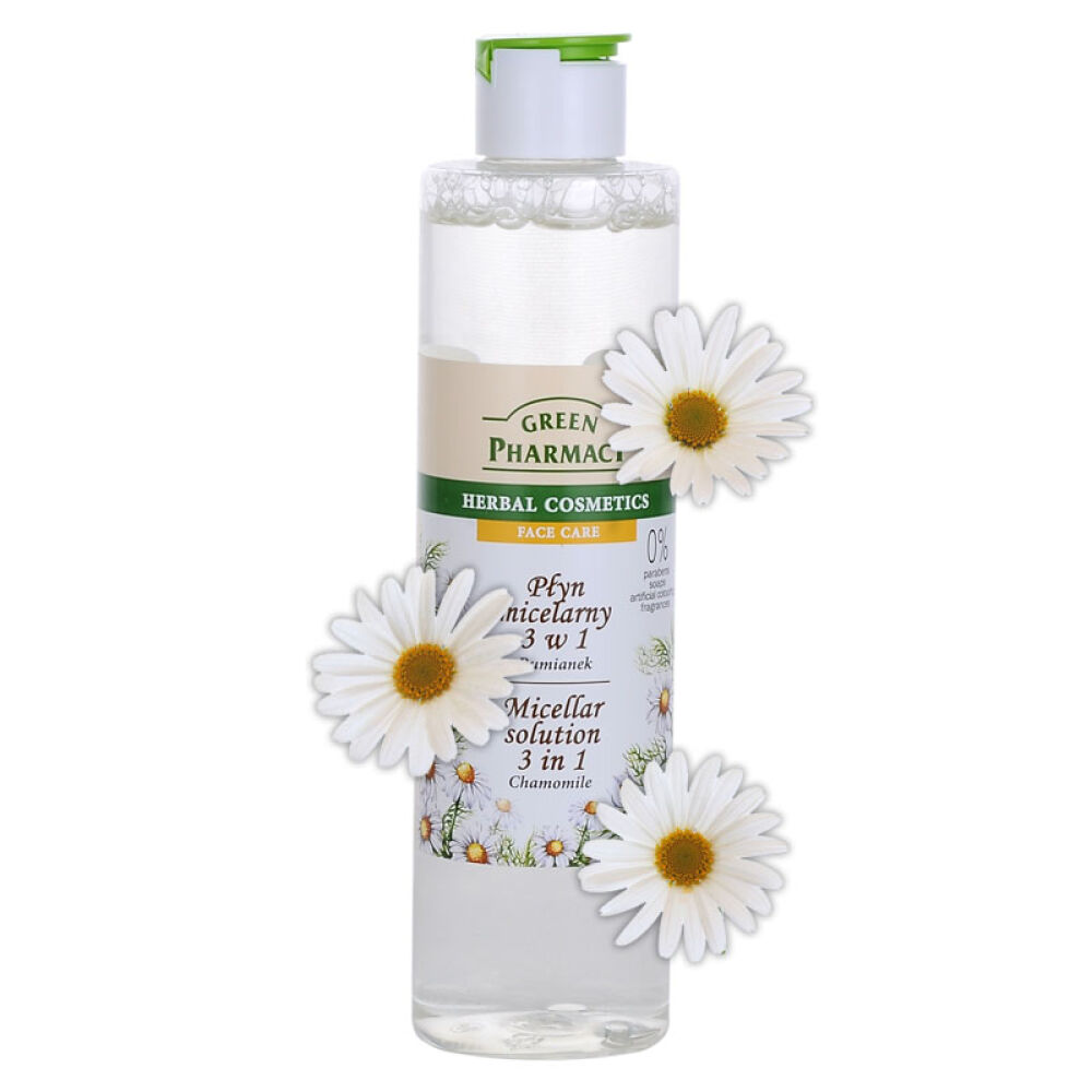 波兰原装进口GreenPharmacy草本舒缓保湿卸妆水卸妆液洁肤水卸妆清洁润肤三合一洋甘菊舒缓保湿卸妆水250ml