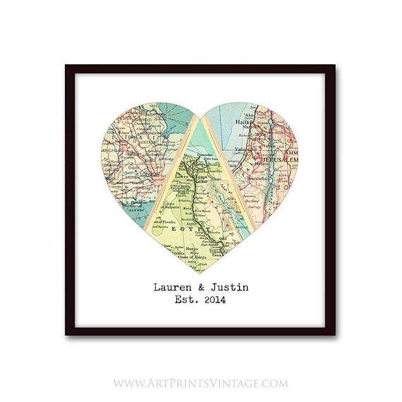 3personalizedmapheartnewlywedgiftromanticgiftweddinggiftfor