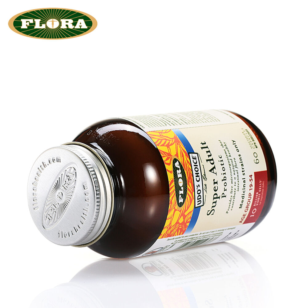 【全球购】加拿大FloraUdo博士成人肠道益生菌益生元胶囊60粒咖啡灌肠益生菌