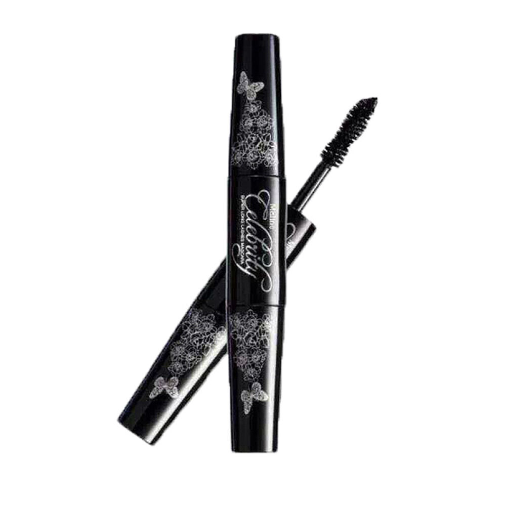 泰国Mistine4D纤长双头睫毛膏浓密卷翘防水不晕染黑色管6412