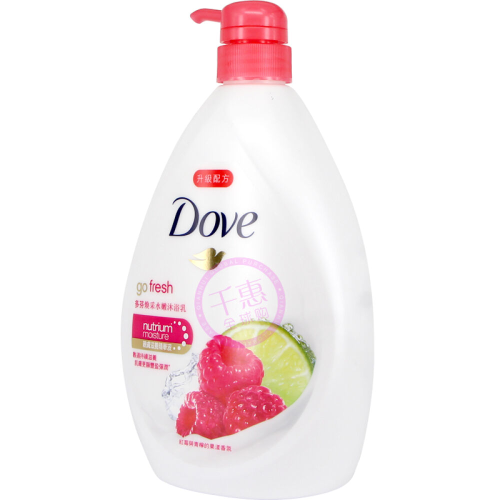 香港版DOVE多芬沐浴露沐浴乳1L红梅与青柠1瓶