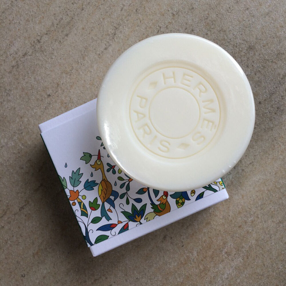 法国原装Hermes爱马仕香水皂身体香皂100G印度花园香皂100G