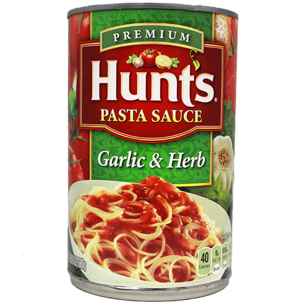 自营美国进口汉斯HUNT'S蒜蓉味意面酱680g