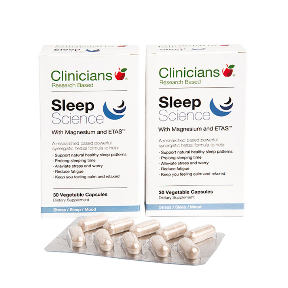 新西兰进口Clinicians科立纯安神助睡缓解压力植物精华睡眠胶囊30粒〔ABM〕1瓶装