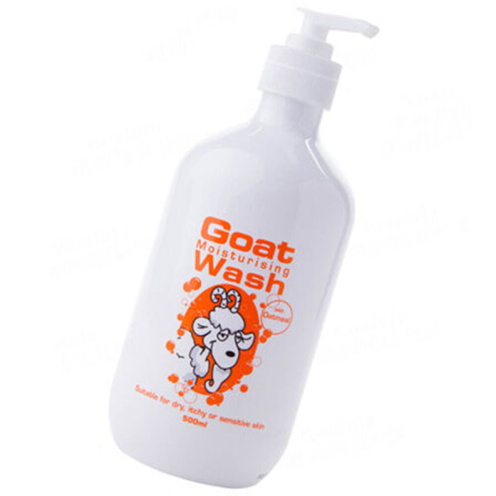 澳洲直邮山羊奶GoatSoap羊奶滋润保湿身体乳澳洲原装进口燕麦味山羊奶沐浴露500ml1瓶