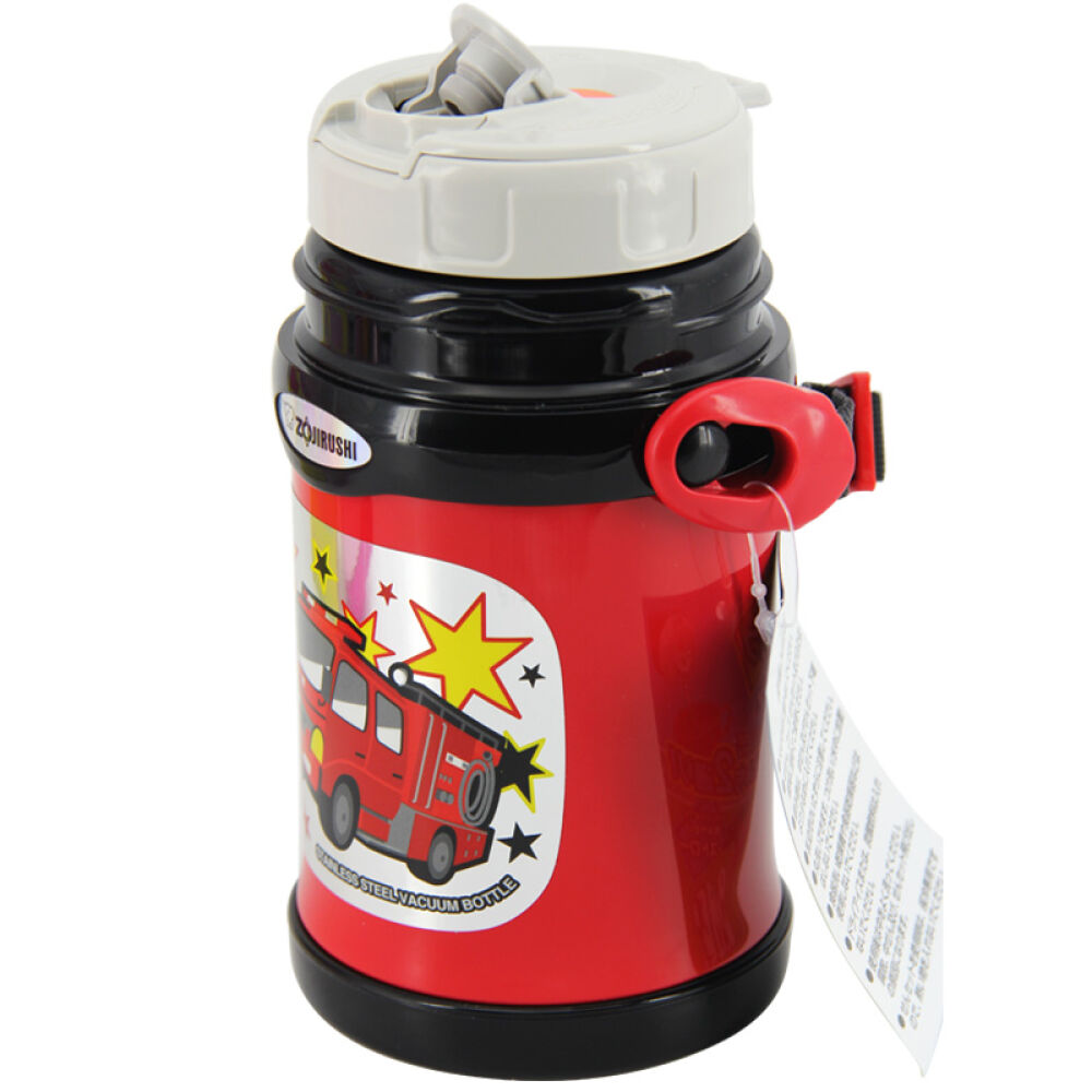 日本进口象印宝宝吸管杯不锈钢学饮杯儿童保温水壶婴儿两用水杯450ml泰国版粉红