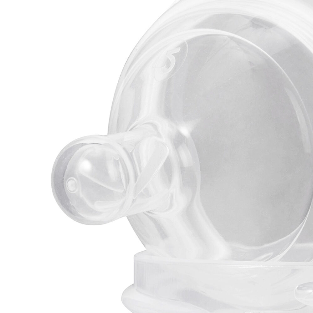 自营Bornfree宽口防胀气PP奶瓶礼盒装266ml*2+147ml*2+3段奶嘴*2+吸奶器转化接头*23个月+