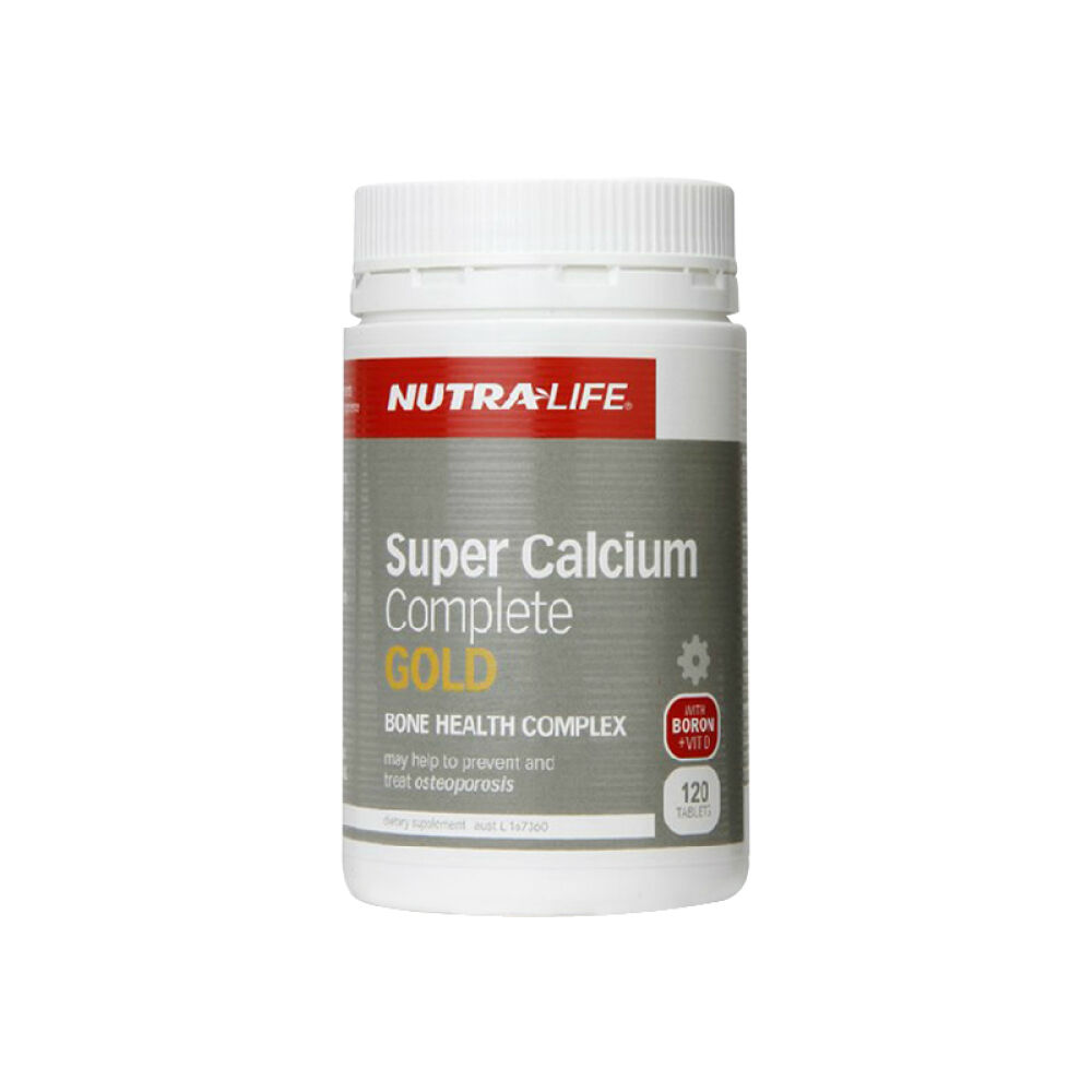 新西兰直邮Nutra-life纽乐金装超级钙片钙镁锌金装配方原装进口120片