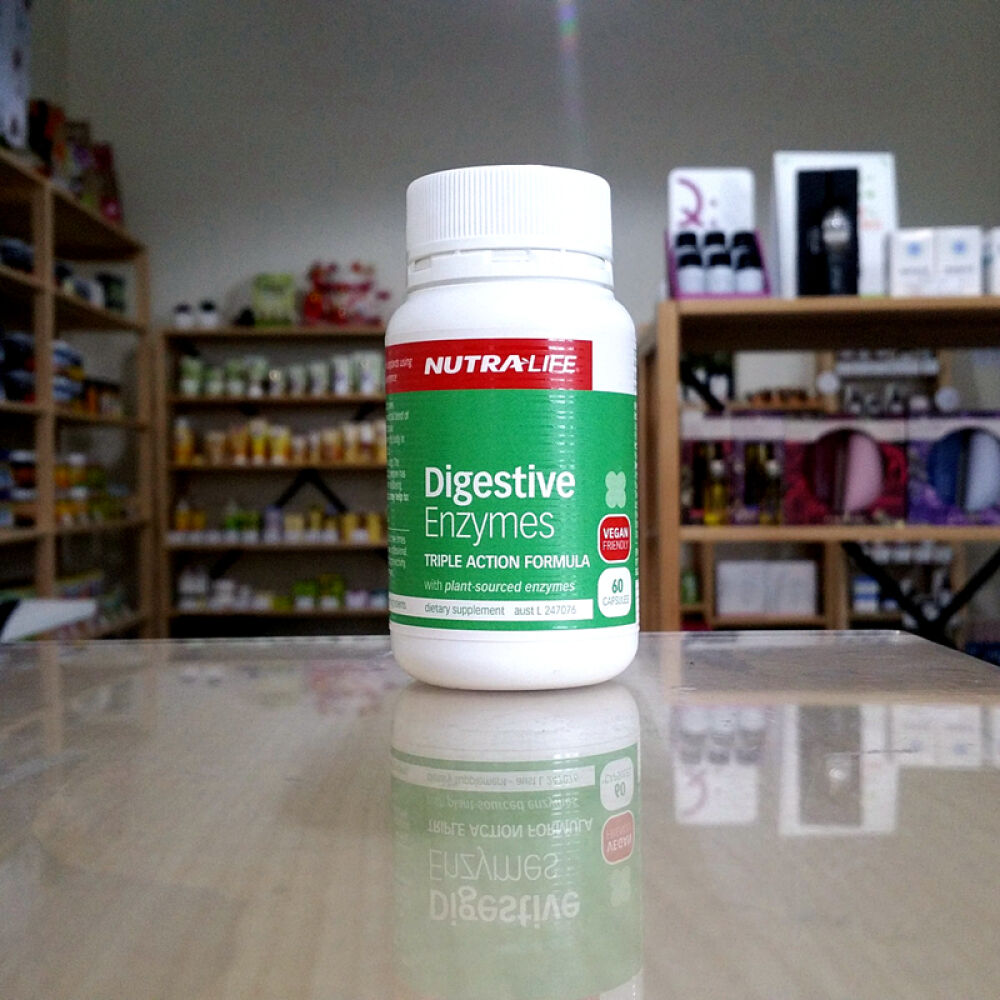 Nutralife纽乐植物消化酶酵素60Caps改善肠胃功能新西兰原装正品