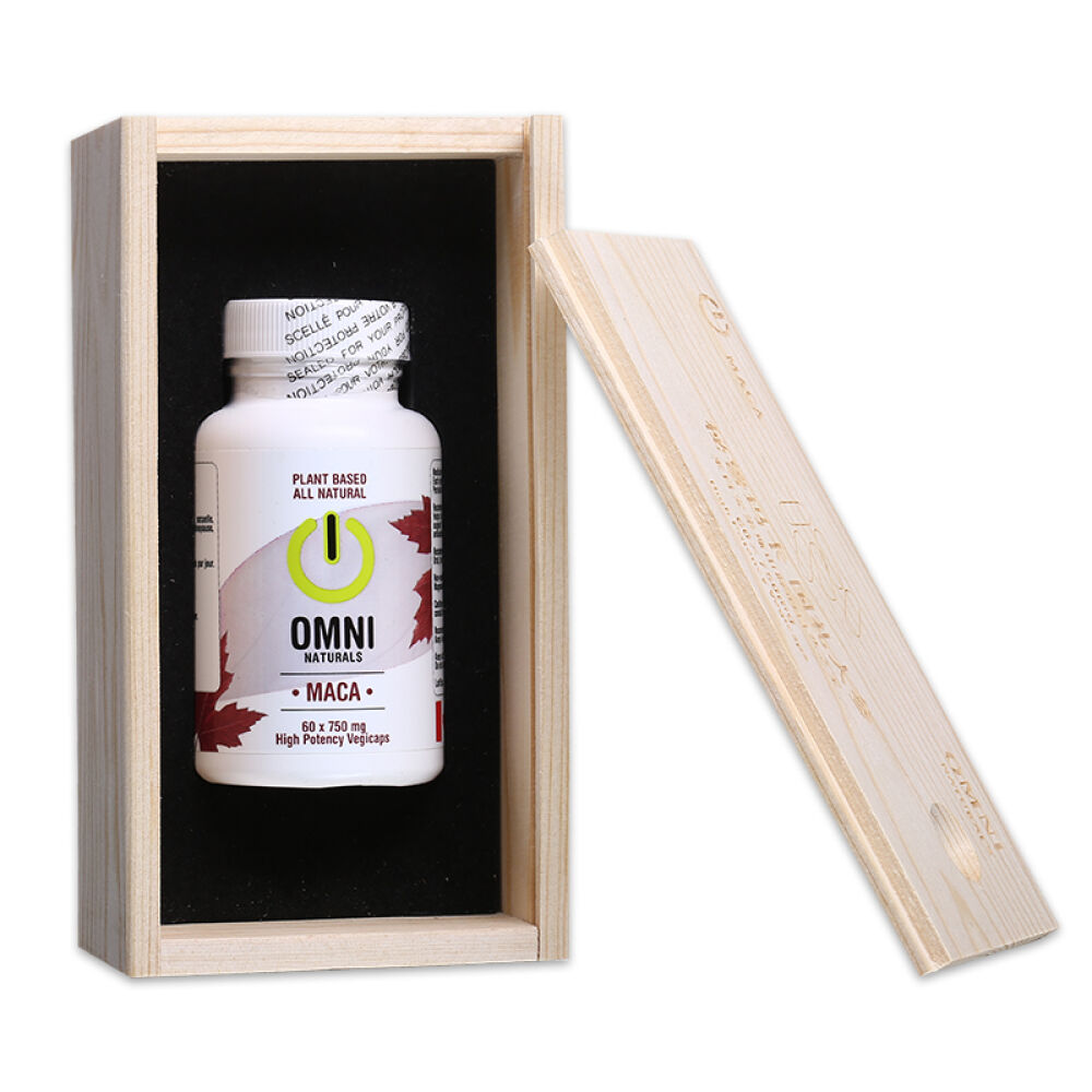 【全球购】高浓度秘鲁玛卡/玛咖胶囊4:1精华萃取750mg60粒加拿大原装进口礼盒装