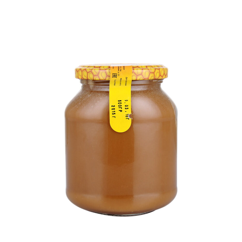 俄罗斯原装进口蜂蜜蜂蜜晚宴天然野生椴树蜜洋槐蜜百花蜜500g荞麦蜜500g玻璃瓶(0625)