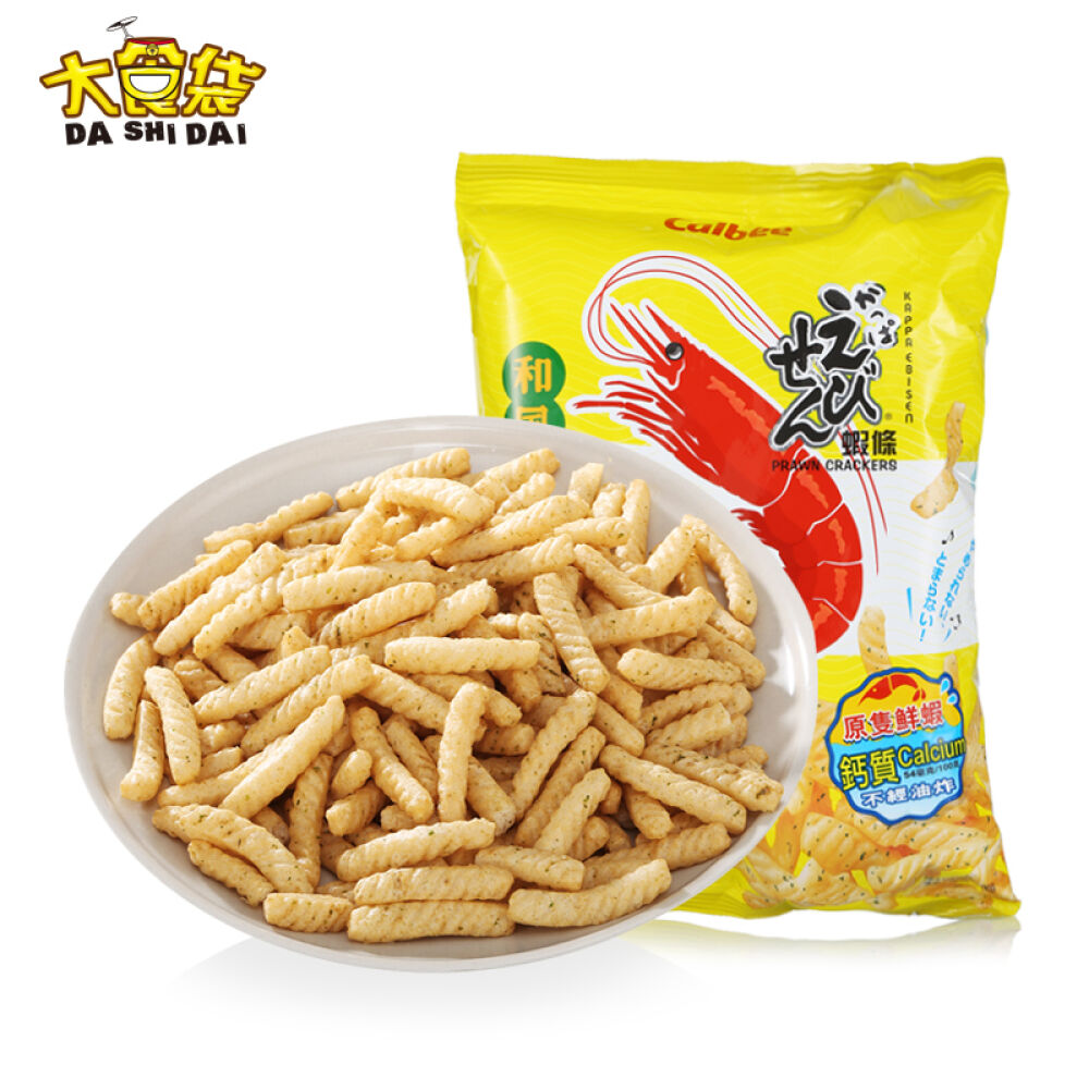 日本进口休闲零食小吃卡乐比虾条99g酱汁风味