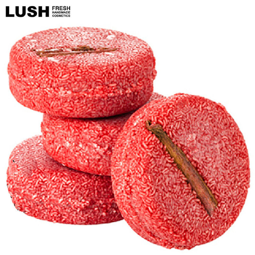 日本lush再新小红帽洗发饼洗发皂手工皂洗头皂小红帽55g1块