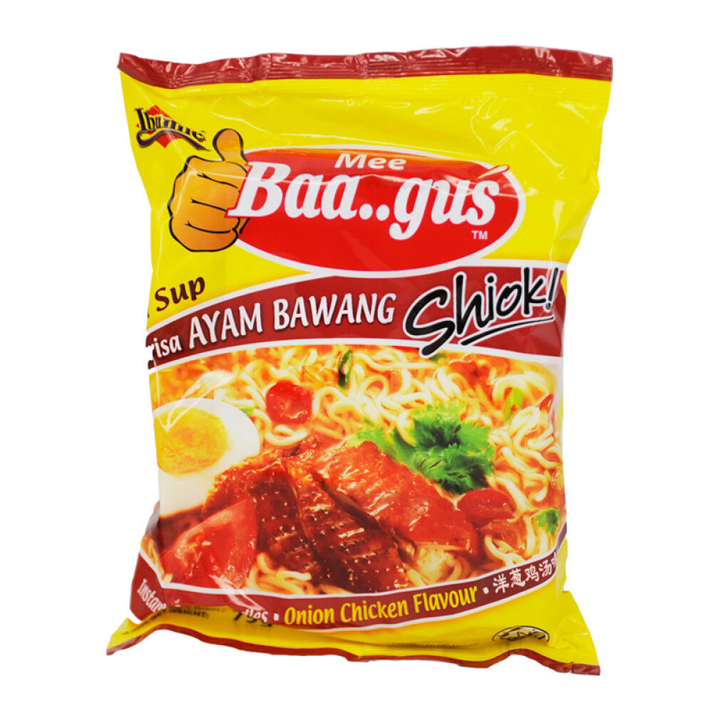 马来西亚进口Ibumie益福洋葱鸡汤面375g*4袋