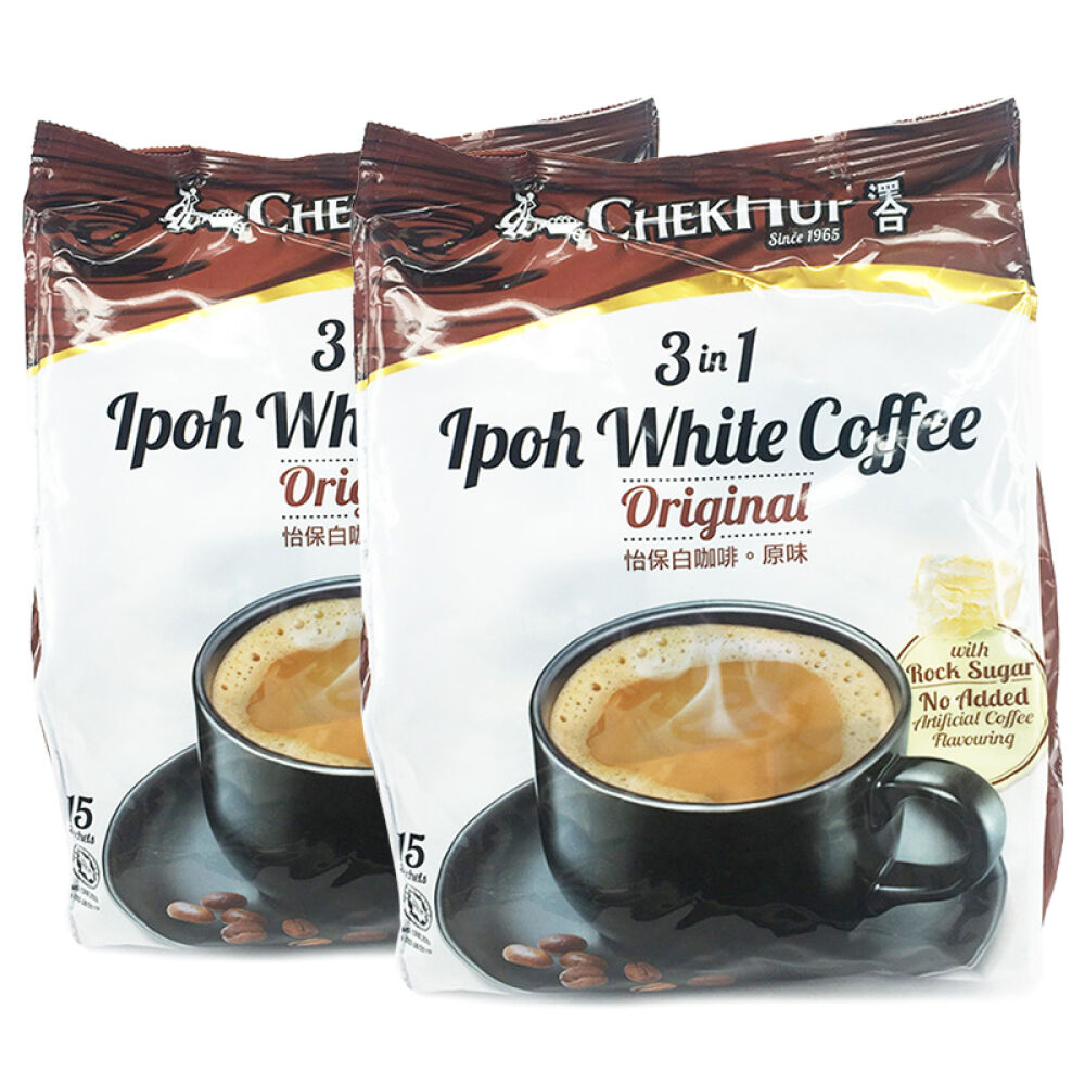马来西亚进口ChukHup泽合怡保原味白咖啡（600gx2袋）
