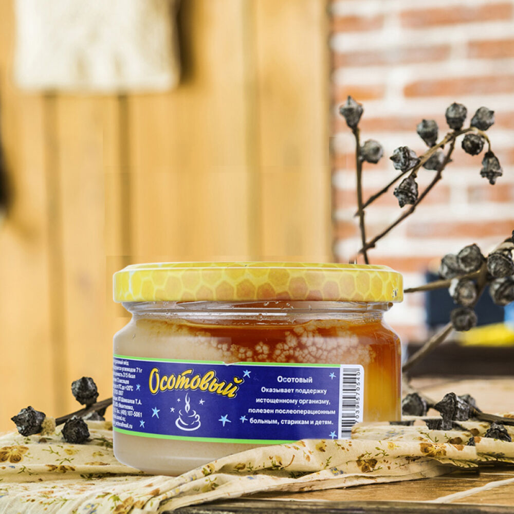 俄罗斯原装进口蜂蜜蜂蜜晚宴牌黒蜂蜜250g苦苣蜜(0540)