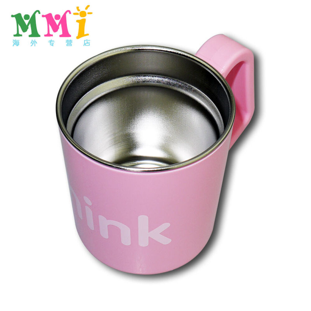 美国直邮Thinkbaby辛克宝贝不锈钢水杯四色可选粉红色