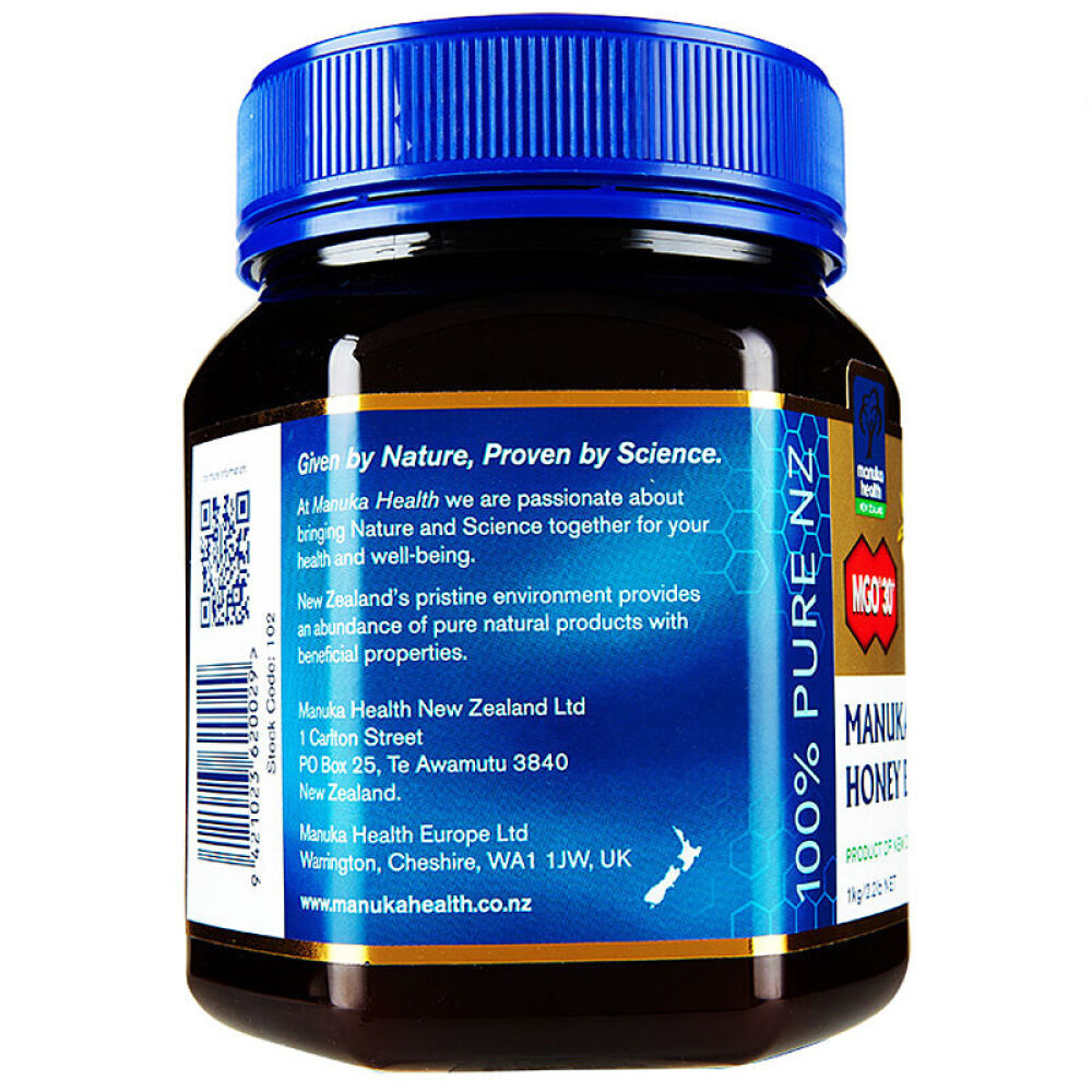 【全球购】Manuka-Health蜜纽康新西兰进口蜂蜜MGO30+麦卢卡蜂蜜1kg
