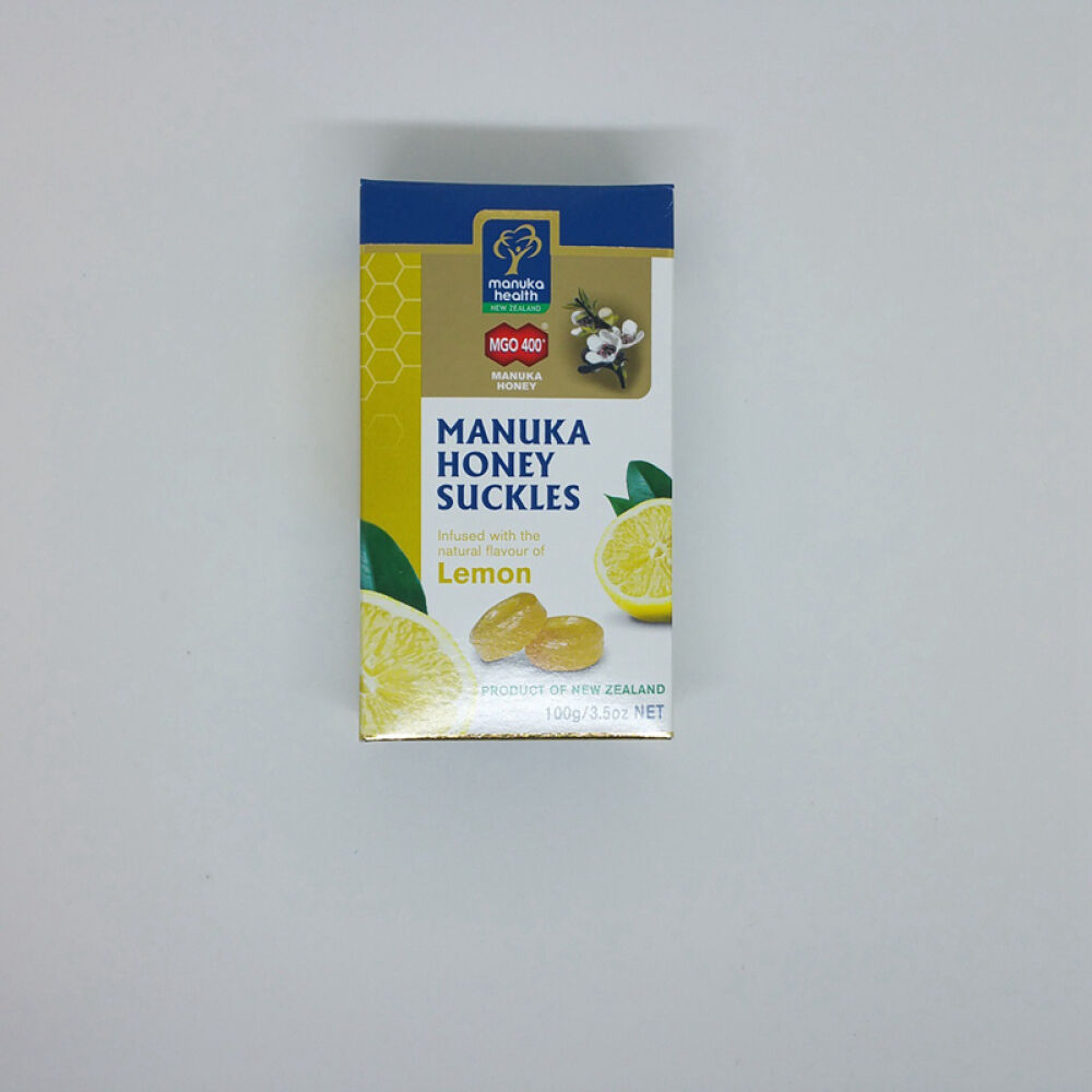 ManukaHealth蜜纽康蜂蜜柠檬胶润喉糖100g保健食品