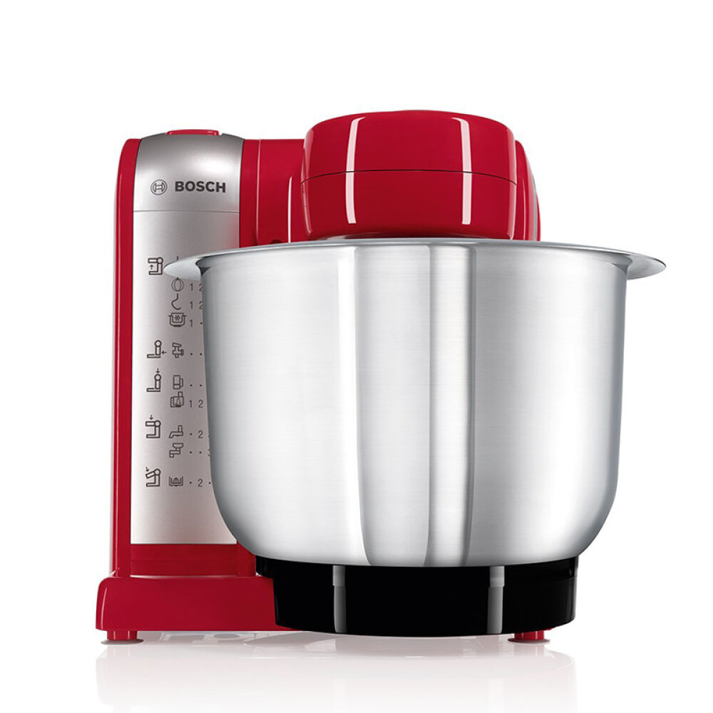 德国直邮BOSCH/博世厨师机全自动多功能和面揉面打蛋绞肉料理机MUM448R1不锈钢搅拌桶