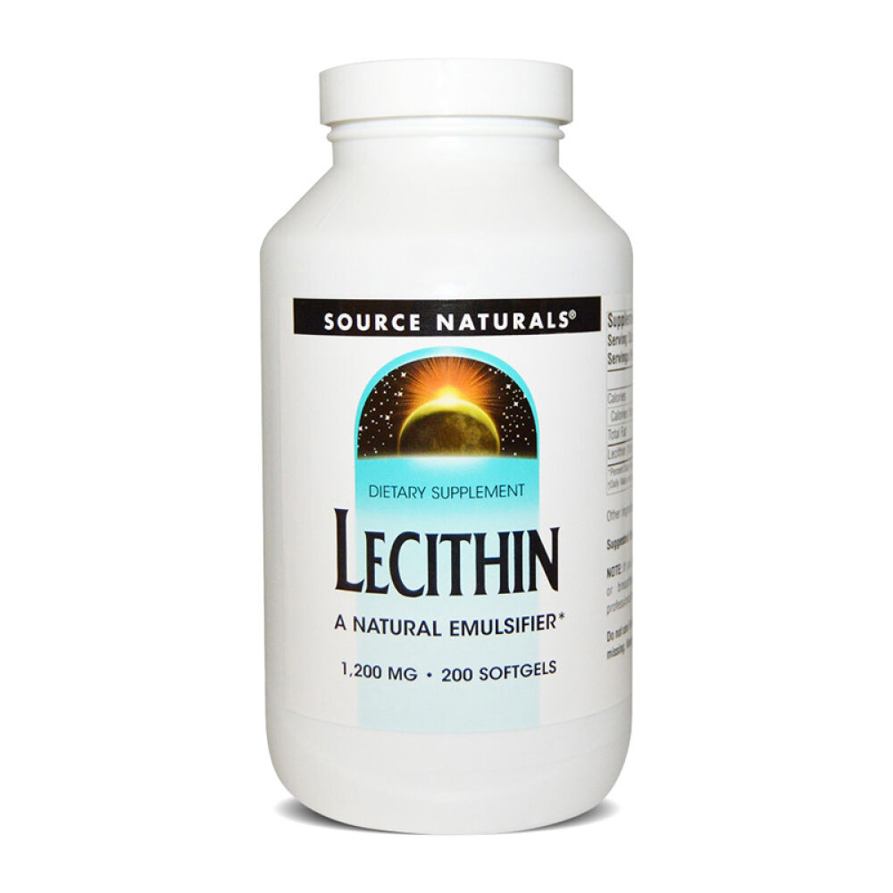 SourceNaturals大豆卵磷脂胶囊颗粒鱼油磷脂美国原装进口降血糖200粒