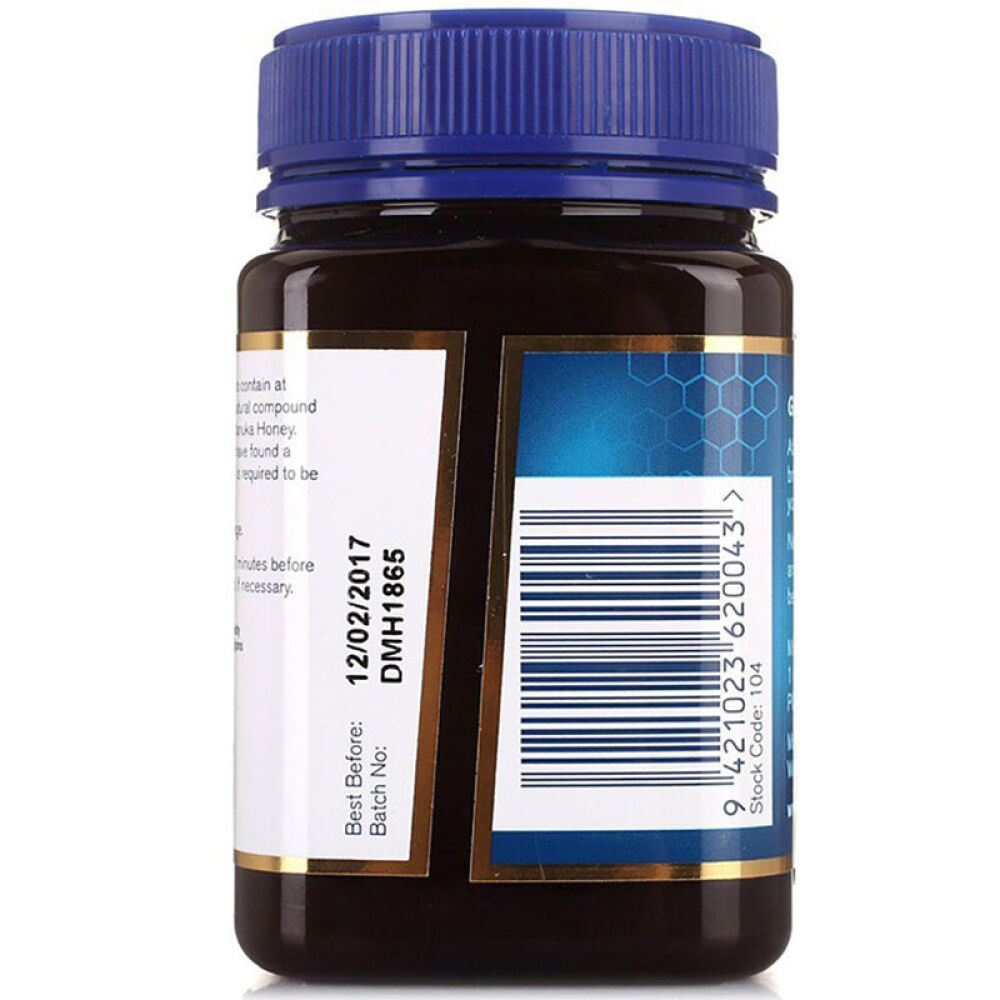 【全球购】Manuka-Health蜜纽康新西兰进口蜂蜜MGO100+麦卢卡蜂蜜500g