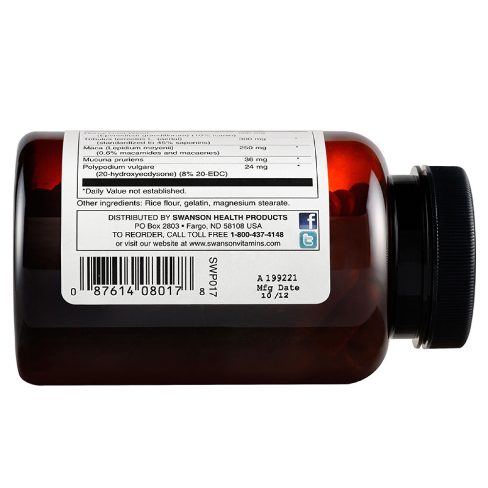 斯旺森Swanson淫羊藿玛卡软胶囊黑玛卡精片玛咖MACA缓解疲劳补肾壮阳延时增大增粗