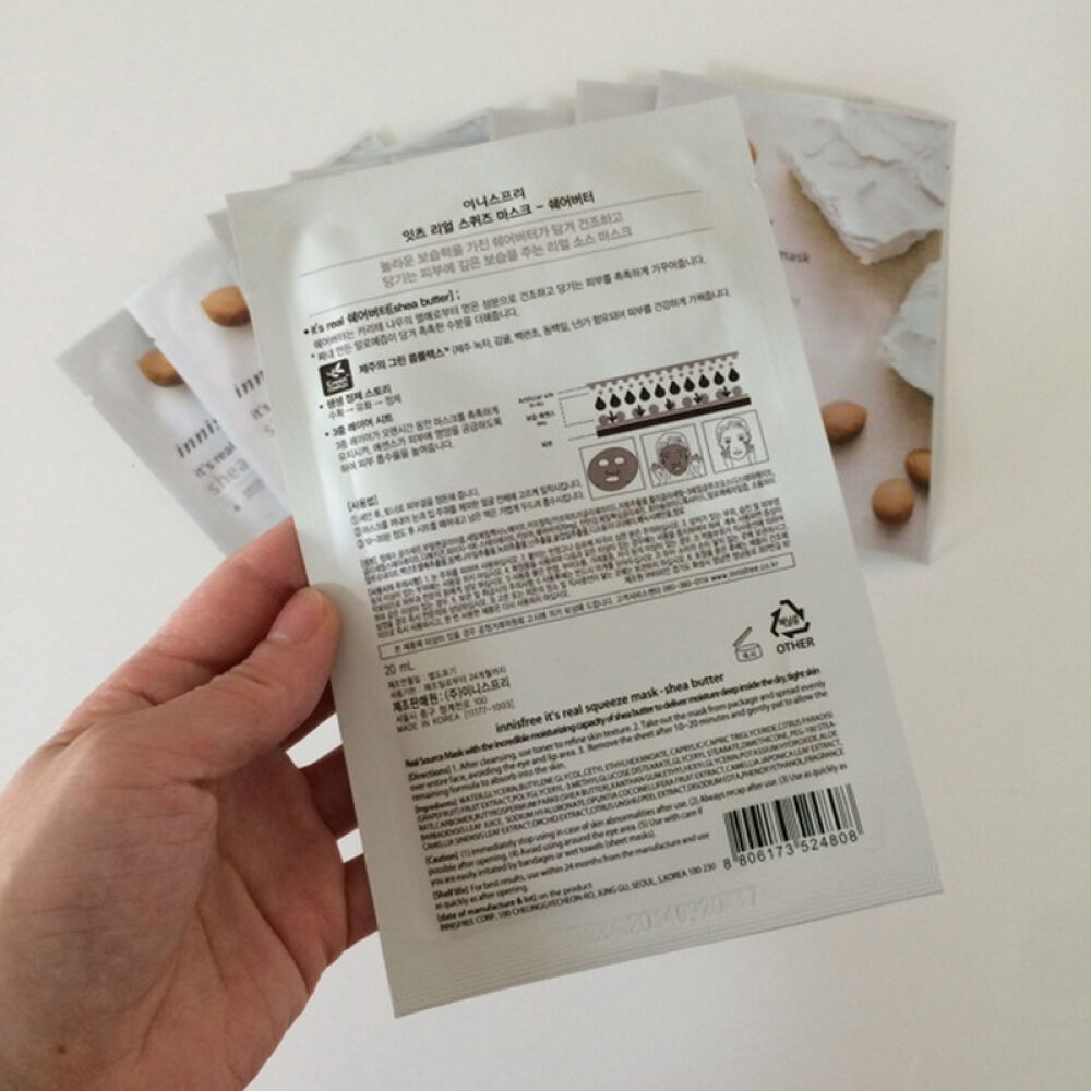 【京东全球购】韩国原装进口Innisfr悦风吟保湿清爽补水香港直邮奶酪面膜贴10片