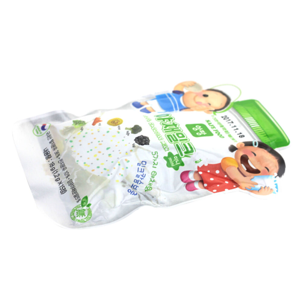 韩国进口婴朋草莓/蔬菜味高钙乳片原味婴儿童牛奶片钙奶片宝宝零食18g蔬菜味