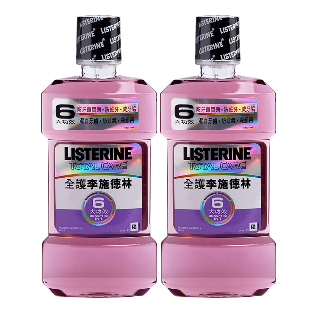 李施德林Listering漱口水（港版）套装2支装多效全护漱口水500ml1641
