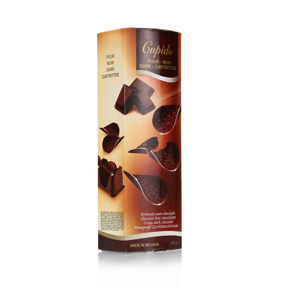 比利时进口CUPIDO巧克力脆皮薯片黑巧克力