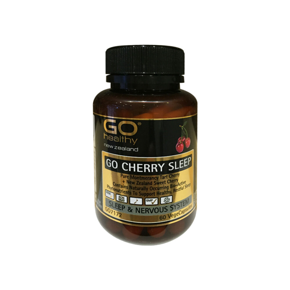 新西兰直邮高之源GoHealthy酸樱桃安睡胶囊60粒