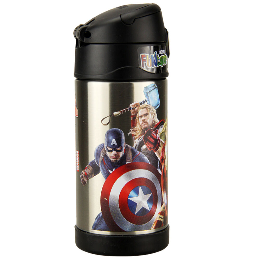 膳魔师thermos儿童保温杯吸管杯宝宝婴儿水壶小学生水杯355ml17-蓝色-OLAF雪人-----355ml