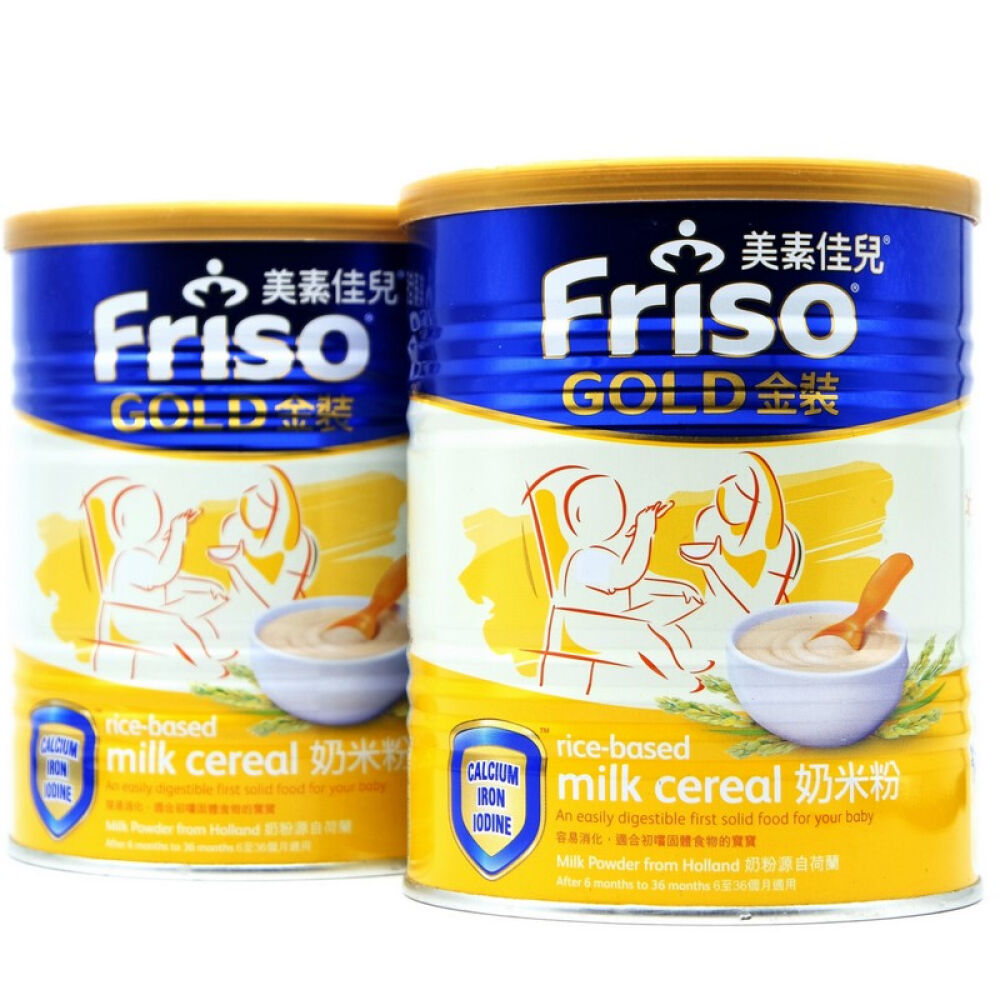 【全球购】港版美素佳儿奶米粉宝宝辅食6-36月米糊300克/罐美素奶米粉2罐