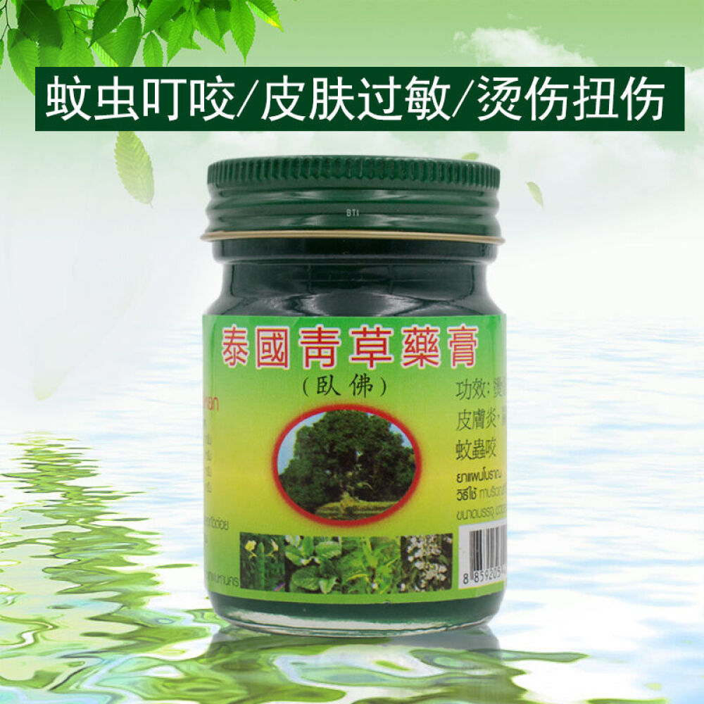 泰国卧佛牌青草膏青草药膏治蚊虫叮咬老少皆宜2瓶