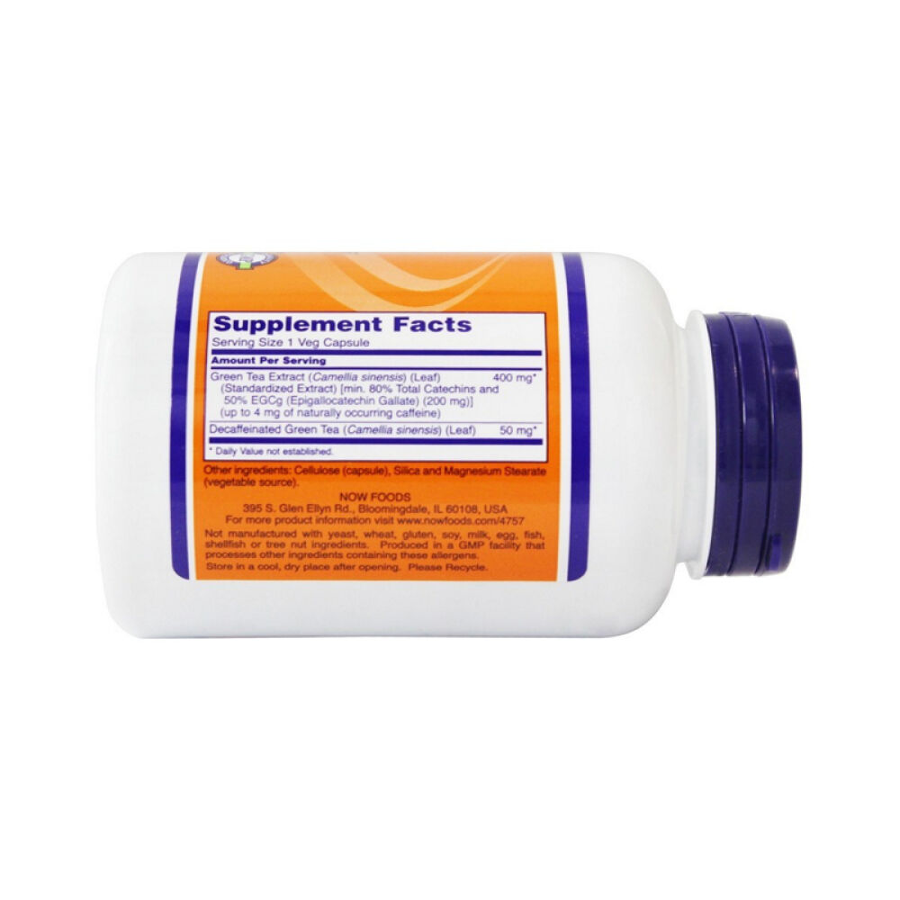 【美国正品直邮】NOWFoods诺奥抗氧化延缓衰老绿茶精华素食胶囊未定义180粒