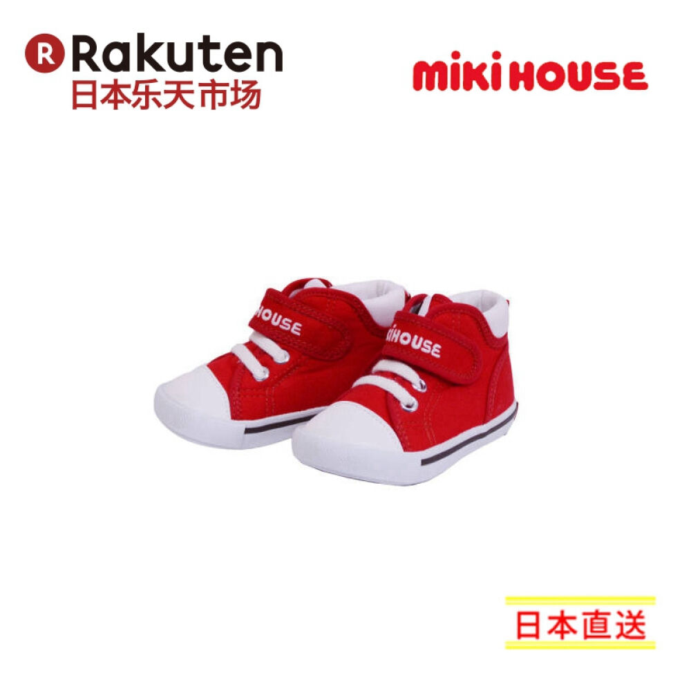 [rakuten]mikihouselogocampus二段婴儿学步鞋*红色(02)15