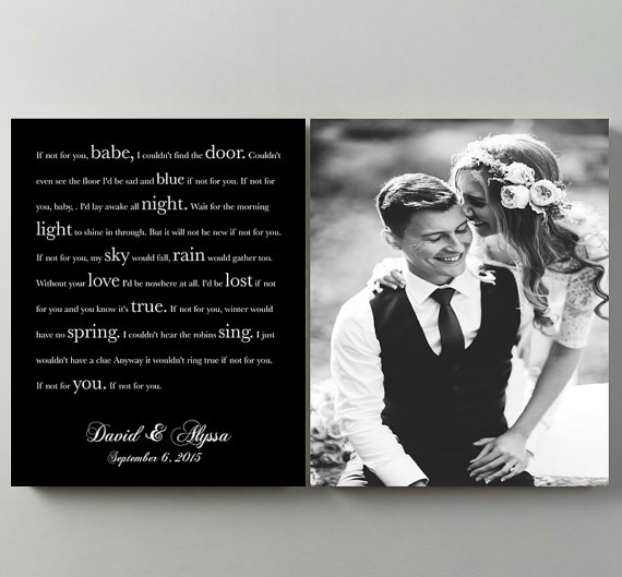 songlyricscouplesgiftmusicartgiftforhimweddingsongweddingphoto