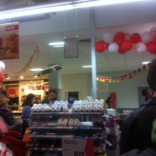 Photo taken at REWE by Melissa P. on 4/30/2013-德国柏林主干道118 Photo taken at REWE by Melissa P. on 4/30/2013