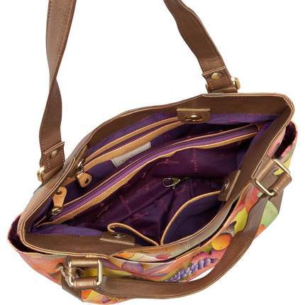 美国直邮Anuschka CT39-281191女单肩包叶子风景印花休闲包包邮 美国直邮Anuschka CT39-281191女单肩包叶子风景印花休闲包包邮