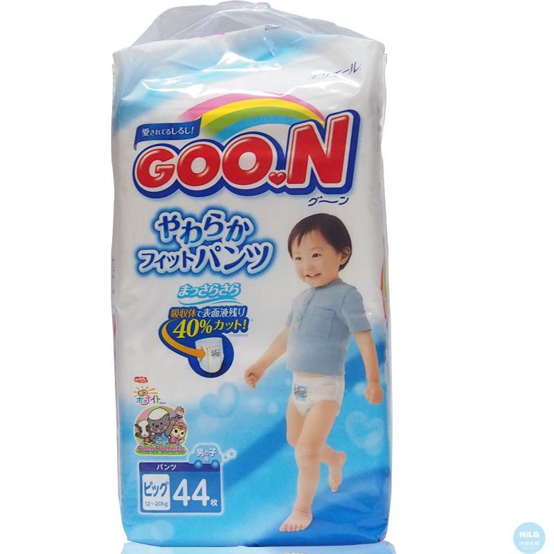 日本 大王GOO.N维E 婴儿宝宝纸尿片纸尿裤尿不湿 XL44枚 男孩