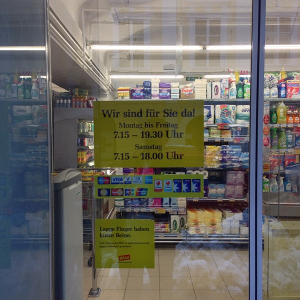 Photo taken at BILLA by Roman K. on 2/1/2014