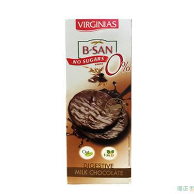 维吉尼亚B-SAN牛奶巧克力小麦饼干120克