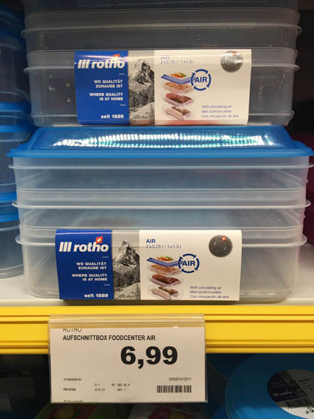 Rotho分层食物保鲜盒2.8升