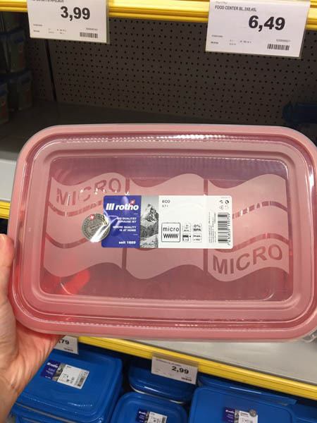 Rotho透明微波炉盒3.7升