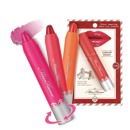 台湾Miss hana花娜小姐 水润持色旋转唇笔4g 唇彩笔 唇蜡笔 唇膏